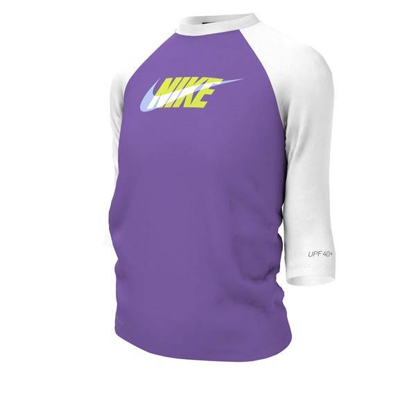 [페리엘리스][신세계백화점]나이키스윔 (신세계의정부점)나이키스윔 여아수영복 컬러블럭 하프 슬리브 하이드로가드 NESSD744-505래쉬가드