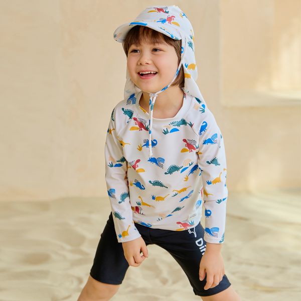 [오늘출발] 베베샤 쥬라기공원 상하복 래쉬가드 5~9세 유아동 키즈 수영복 물놀이용품
