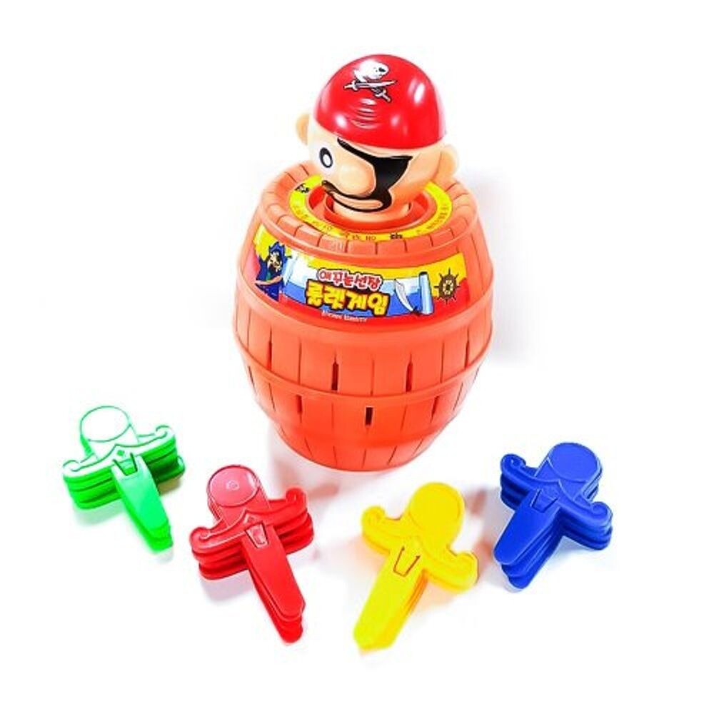 애꾸눈선장 해적룰렛게임 (중) 색상랜덤/인기/보드게임/학교/휴대용/동아리/창의력/카페비치용/생일/선물