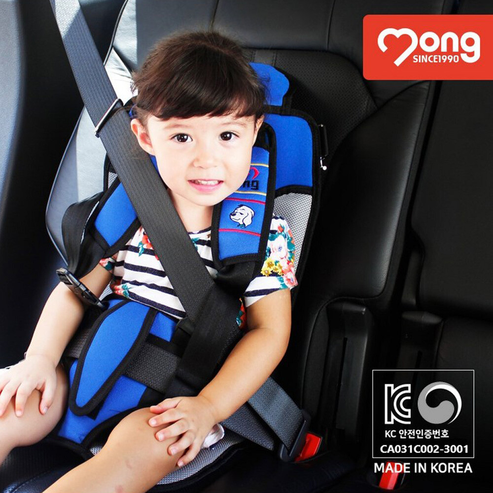 더몽 몽구 유아 아동 보조벨트 W3 유아용 카시트 3점식 휴대용 안전벨트 유치원 아동 어린이 주니어 카시트