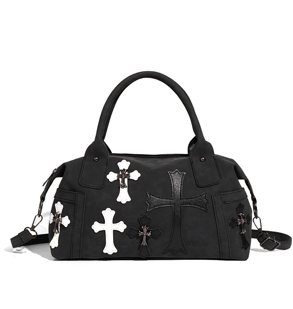 [오늘출발] 크롬 스웨이드 보부상백 빈티지 크로스 숄더백 무료 당일 배송 / 무상 반품 보장