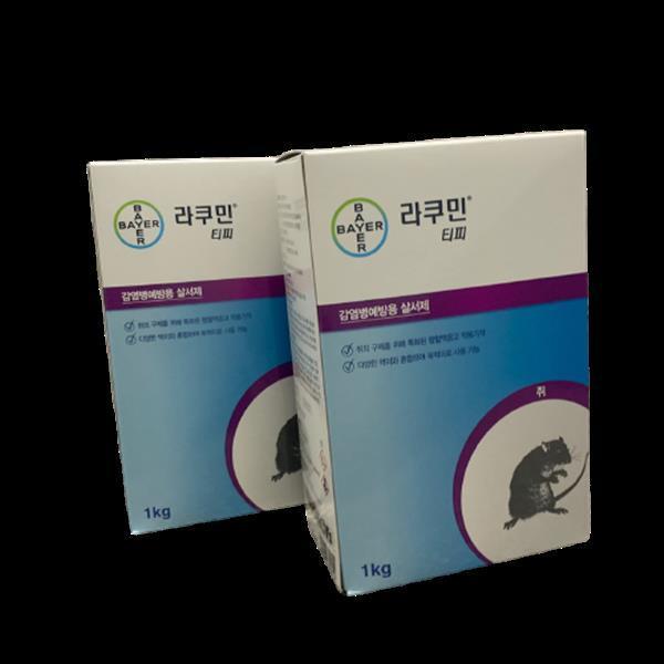 [오늘출발] 라쿠민 라쿠민티피1kg 1개 쥐약 바이엘 다국적기업 수입