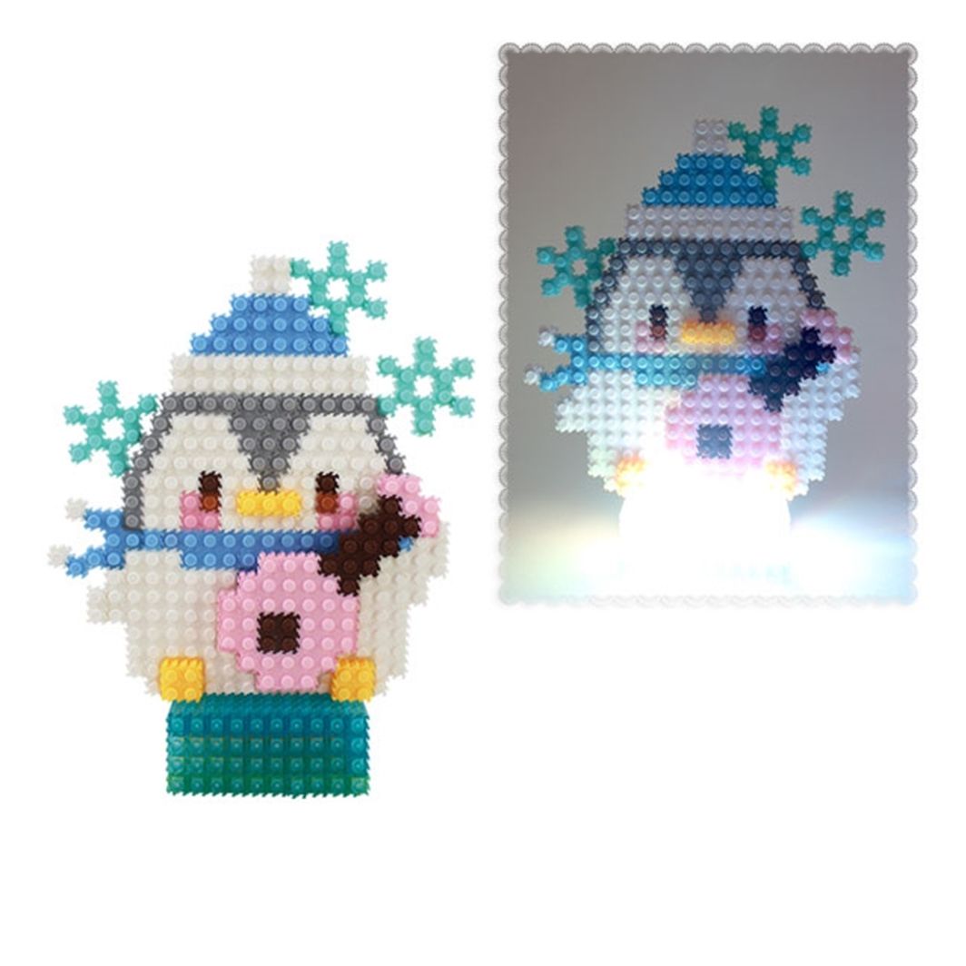 [오늘출발] 이지 툭툭블럭 무드등 시리즈 7종-펭귀니 / 블럭놀이 블럭장난감 블럭세트 마이크로블럭 나노블럭 만들기블