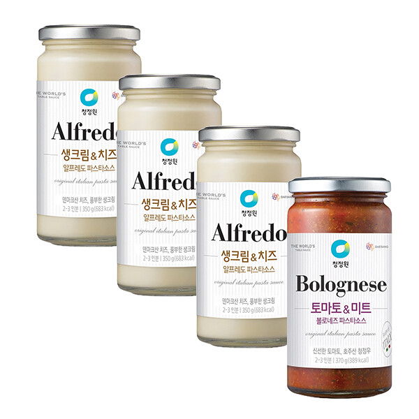 [오늘출발] 청정원 알프레도 파스타소스 350g 3개 + 볼로네즈미트 1개