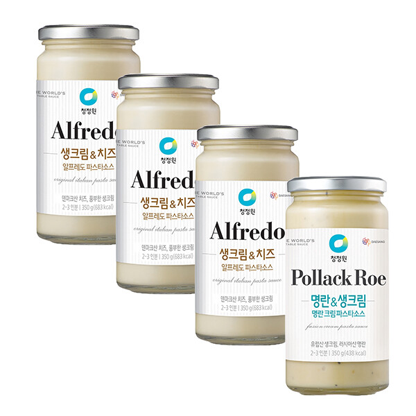 [오늘출발] 청정원 알프레도 파스타소스 350g 3개 + 명란크림 1개