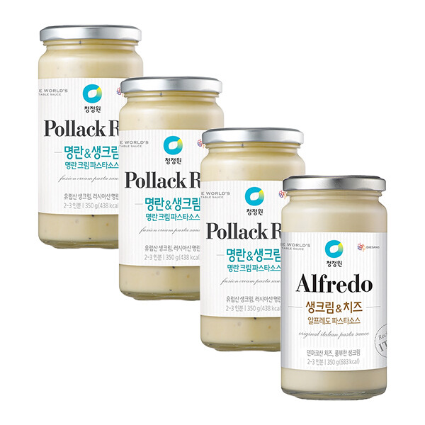 [오늘출발] 청정원 명란크림 파스타소스 350g 3개 + 알프레도 1개