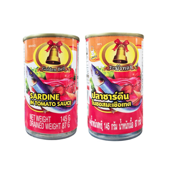 [오늘출발]태국식품 골든벨 정어리 토마토소스 통조림 145g Golden Bell Sardines in tomato sauce