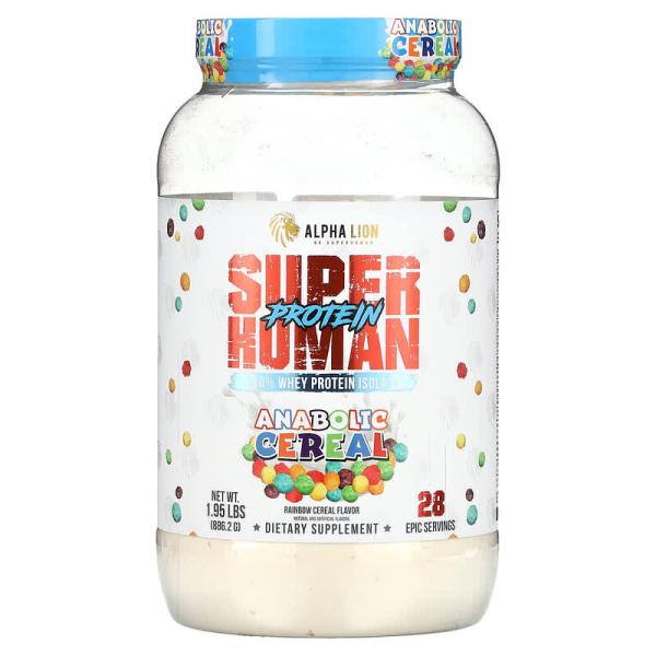 ALPHA LION SuperHuman Protein 아나볼릭 시리얼 레인보우 시리얼 886.2g(1.95lb)
