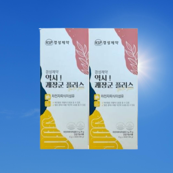경성제약 경성제약 역시 쾌장군 플러스 30포 2박스 1개월분 차전자피 식이섬유 건강기능식품 쾌변