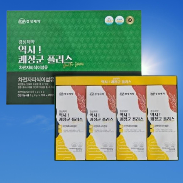경성제약 경성제약 역시 쾌장군 플러스 30포 4박스 2개월분 차전자피 식이섬유 건강기능식품 쾌변
