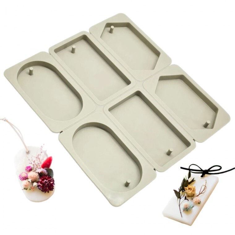 [오늘출발] 혼합 6구 왁스 타블렛 석고 방향제 실리콘 몰드