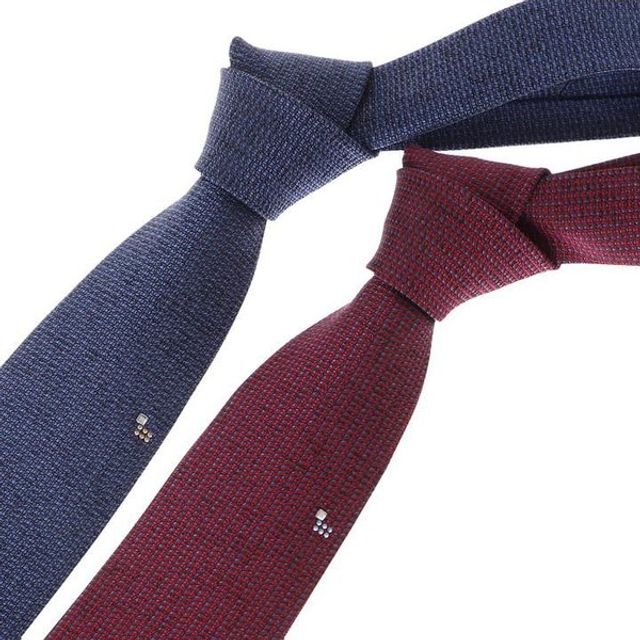 갤러리아 2025 고급스러운 느낌의 실크100% 투톤 솔리드 원포인트 타이 VPS...