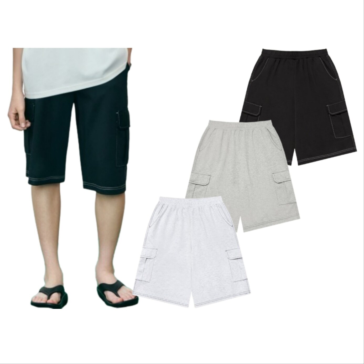 행텐주니어 샌디에고 5부카고 하프팬츠/14520-037-456-31_BP