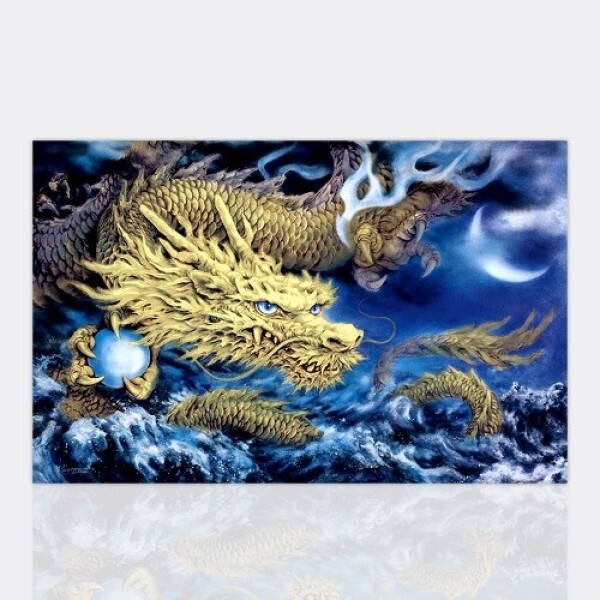 수재샵 보석십자수 전설의황룡 3D 70x45cm 비즈십자수 용 드래곤 그림 정품