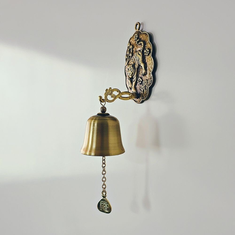 호랑이 문종 도어벨 현관문종 풍경/현관/초인종/개업/선물/장식/풍수/소품/인테리어/출입/집들이/행운/기원