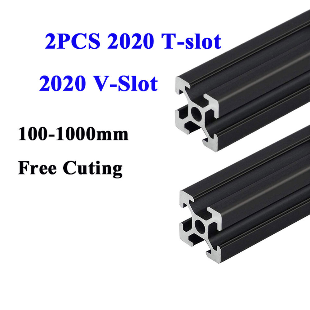 [오늘출발] EU 기계에 CNC 슬롯 조각 프레임 알루미늄 100 1000mm 프로파일 압출 2PCS 슬롯 표준