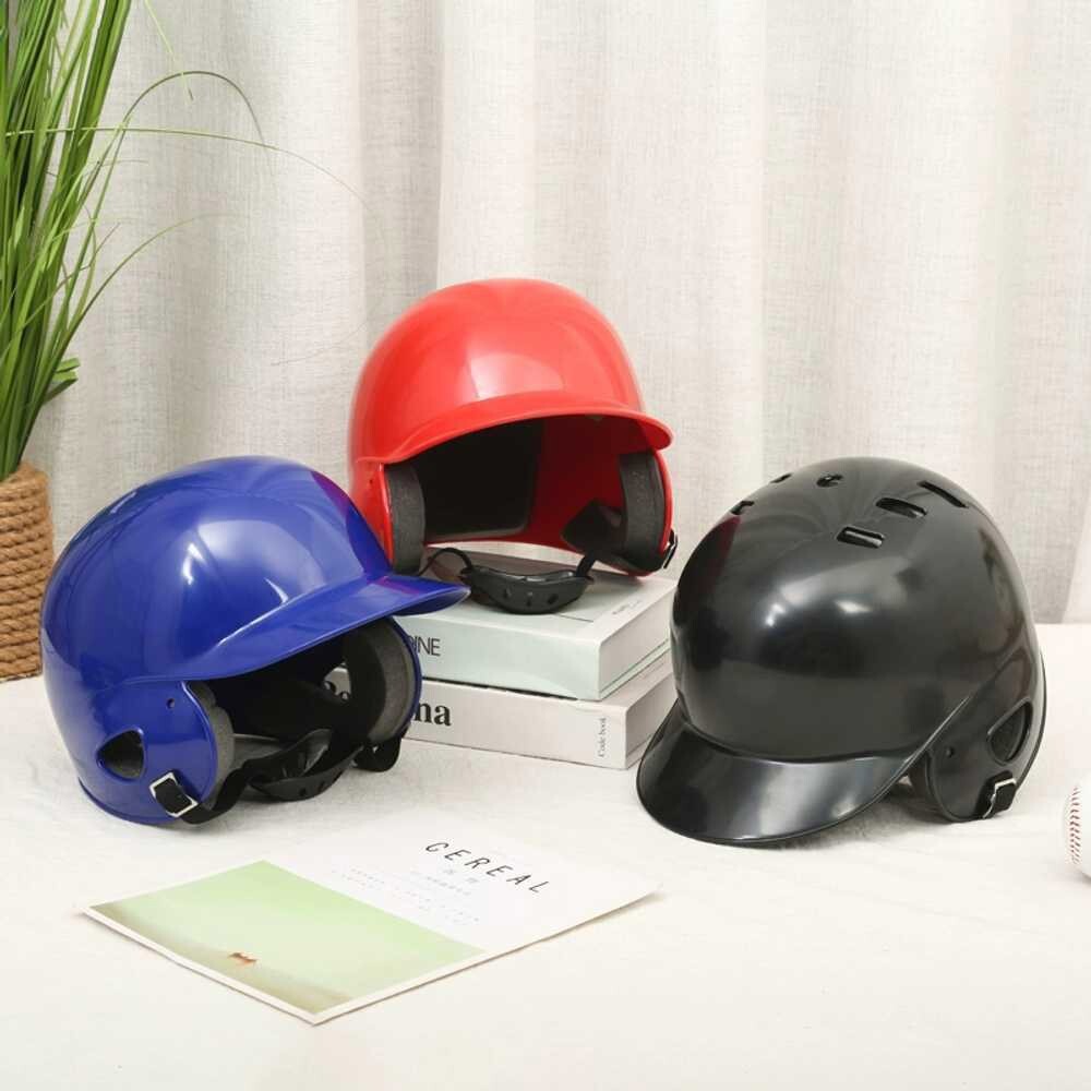 [오늘출발] [해외] 안면 야구 소프트볼 스포츠 레플리카 배팅 타자모자 보호대 헬멧 보호커버 블랙 머리