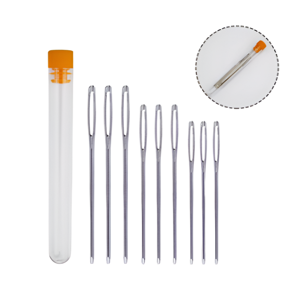 [오늘출발] 뜨개용 실꿰기 쉬운 돗바늘 9종세트 뜨개질 용품 고무뜨기 귀큰바늘 초저가 행사진행