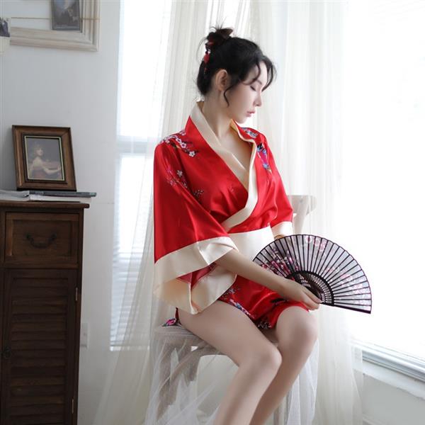 [오늘출발] 일본 풍 미니 기모노 섹시 코스튬 가운 2 color