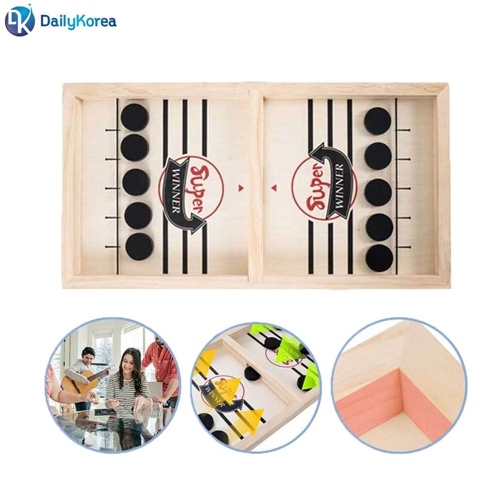 슬링퍽 어린이 보드게임 실내 가족 모임 파티 커플 패/집에서/즐기는/오락/승부/내기/건전한/놀이/선물