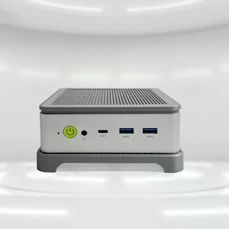 [해외] GMKtec GMK M6 K5 K6 K7 K8 K9 M5Pro 모드킷 쿨링 커스텀 개조-상단커버+팬+수평스탠드/ABS실버