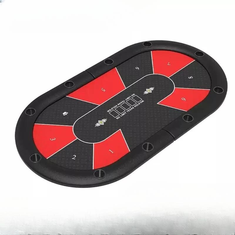 접이식 홀덤 테이블 매트 보드게임 텍사스 포커 카드 펍 카지노 상판-A.200x100 그린 접이식