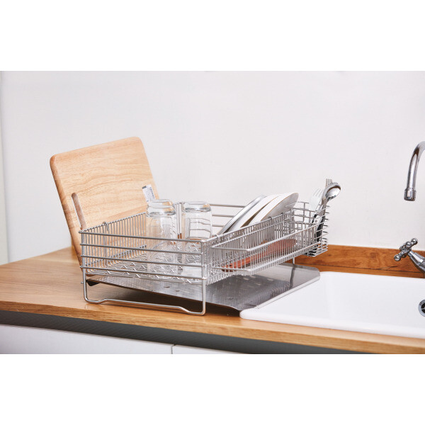 밧드야 엠보형 식기건조대+세로형 수저통+컵도마걸이