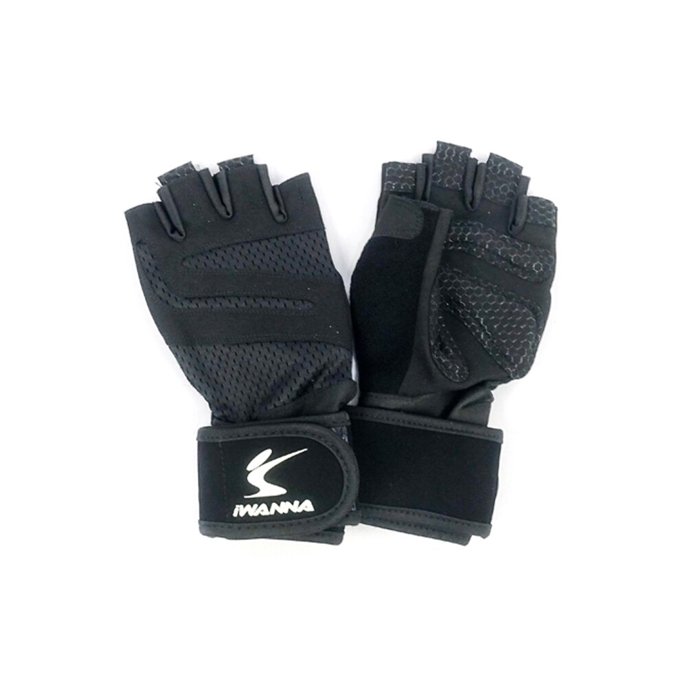 2중트레이닝장갑S블랙/배팅/장갑/운동/미끄럼/방지/자전거/반장갑/작업용/가죽/다용도/스포츠/헬스용/철봉