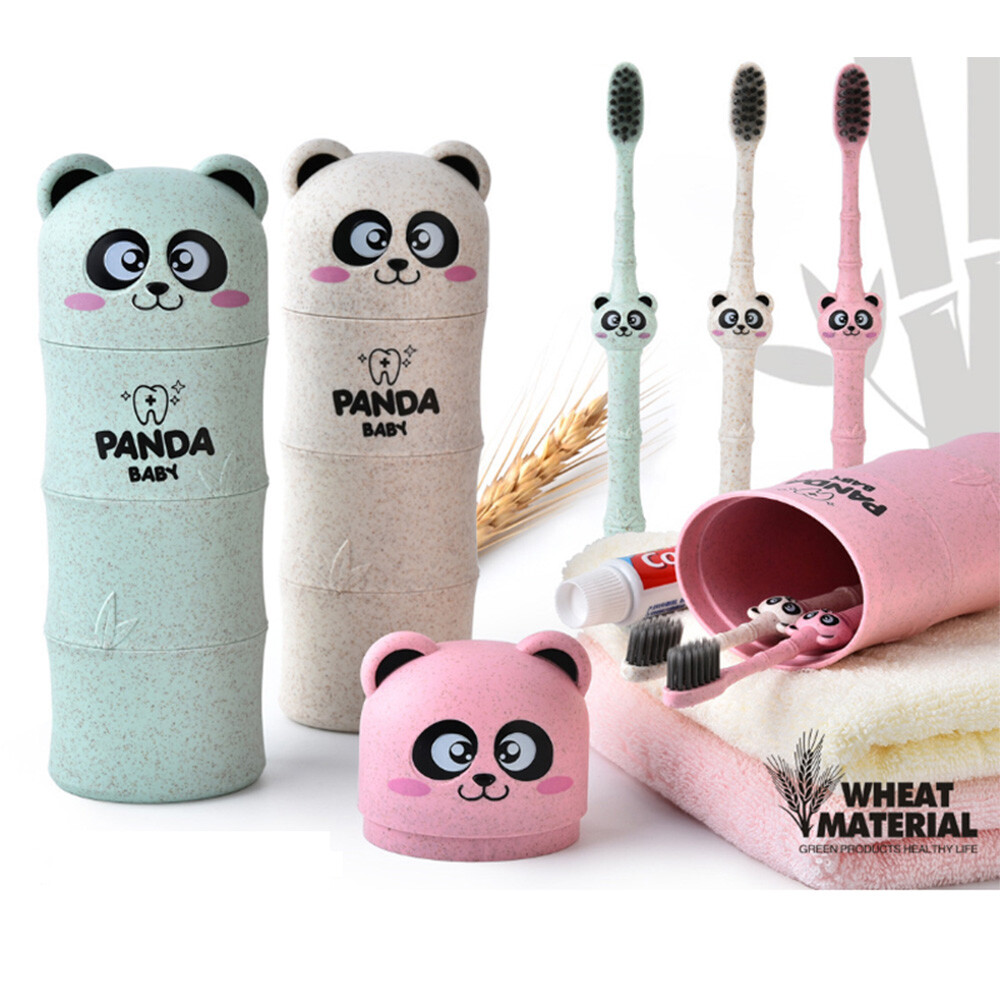 [오늘출발] (무료배송) 팬더칫솔통 여행용칫솔통 귀여운 팬더 칫솔케이스 휴대용 칫솔통