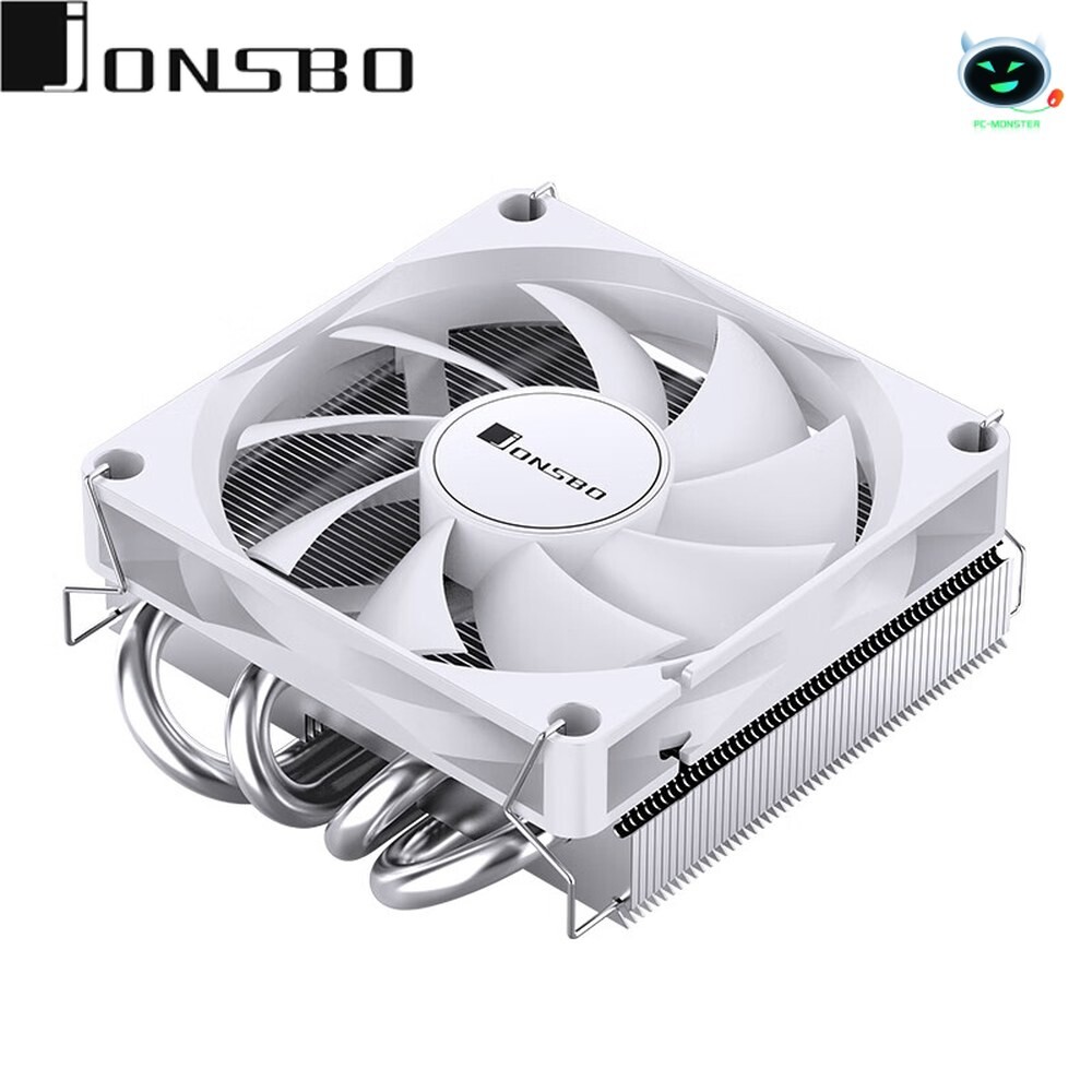 쿨링팬 쿨러 JONSBO 압력 프로파일 CPU 4 히트 파이프 공기 냉각 라디에이터 조용한 90mm 핀 PWM 선풍기 IT