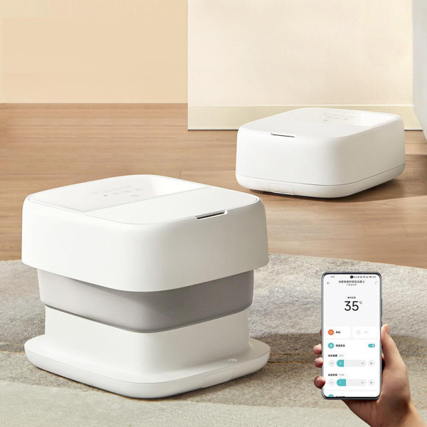 미지아 접이식 족욕기 MIZ-ZI 앱연동 이동식 원터치 전동 리프팅 3단계 안마 모드 스마트 항온