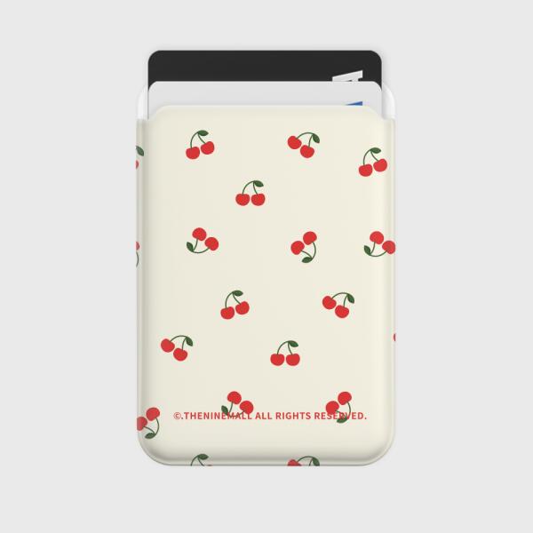 아트박스 아트박스/더나인몰 mini cherry pattern 맥세이프 카드슬롯