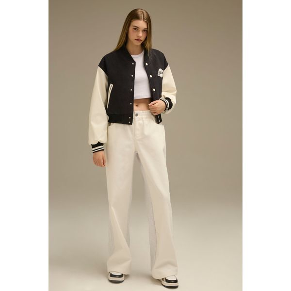 제이에스티나 하프클럽/NBANBA 여성 데님 믹스 팬츠(N243DP795P)