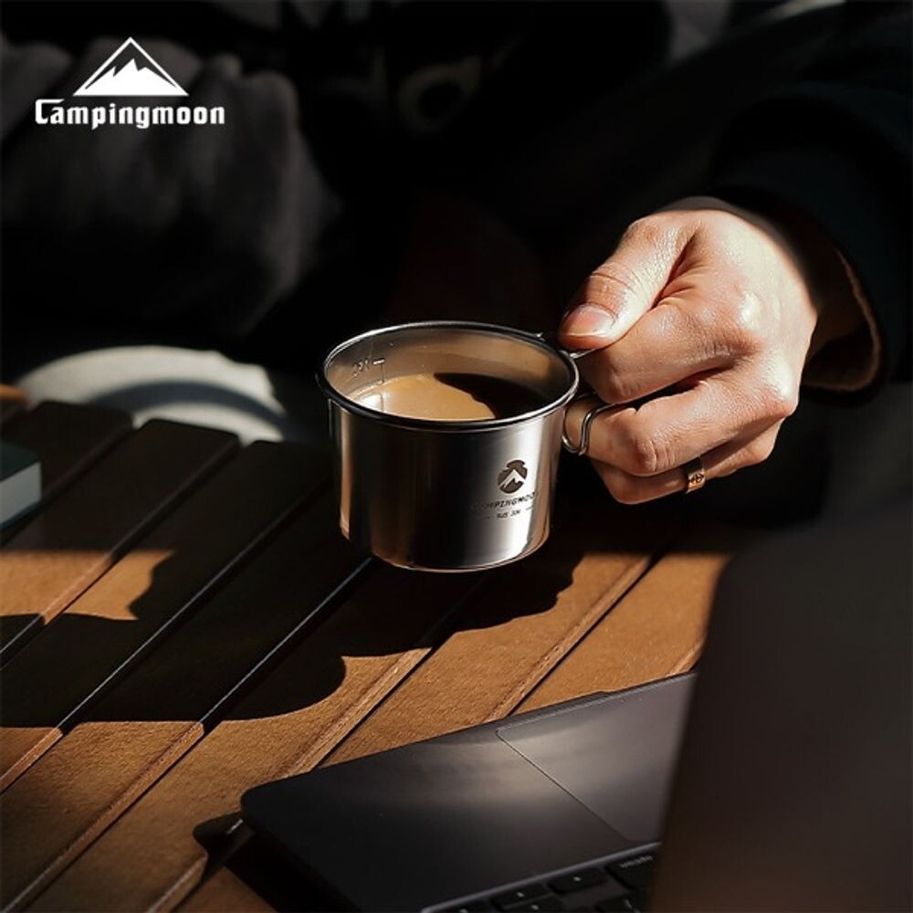 FXU캠핑문 편한 그립감 304스테인레스컵/등산용/컵/손잡이/캠핑용/어린이/양치/캠핑/물컵/머그/잔/홀더