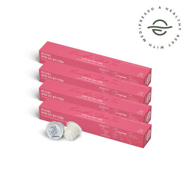 메디프레소 메디프레소 동백꽃 담은 홍차 네스프레소호환 티캡슐 10개입 X 4개