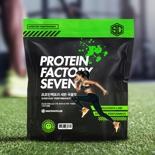 [오늘출발] 살코치 살코치 프로틴팩토리세븐 헬스 단백질 보충제 곡물맛 2kg 개인 PT 코칭앱 무료제공