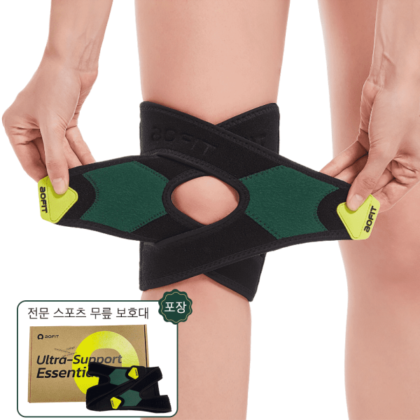 [오늘출발] (무료배송 1+1 특가) aoFIT무릎보호대추천 인체공학 운동 전용 무릎아대 축구 테니스