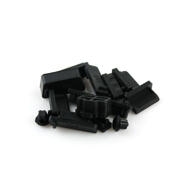 [라이트컴][오늘출발]Coms 보호캡 Black 13ea-PC 데스크탑 노트북 본체 USB포트/Coms 보호캡 Black 13ea-PC