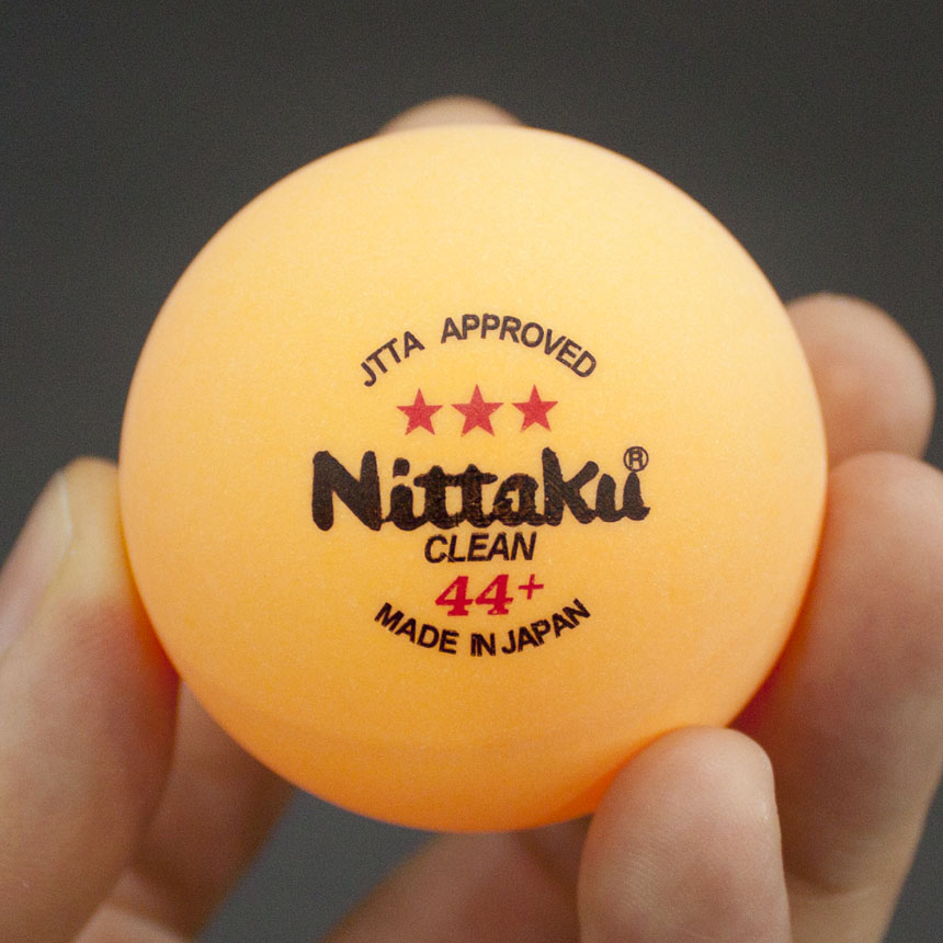 [니뽄타큐]니타쿠 닛타쿠 탁구공 3스타 라지볼 클린 시합구 3개입
