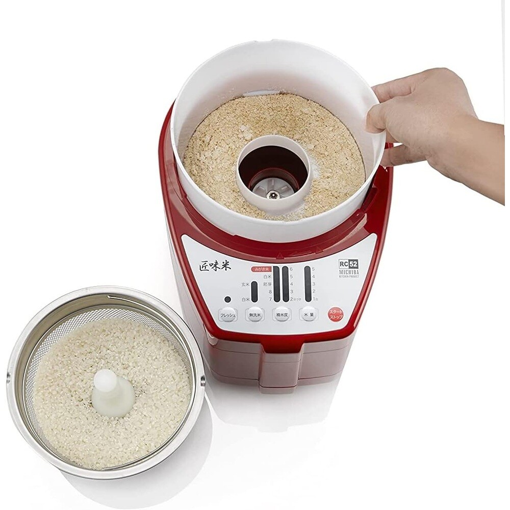 일본제 야마모토 전기 가정용 탈곡기 정미기 MICHIBA KITCHEN PRODUCT  MB-RC52W