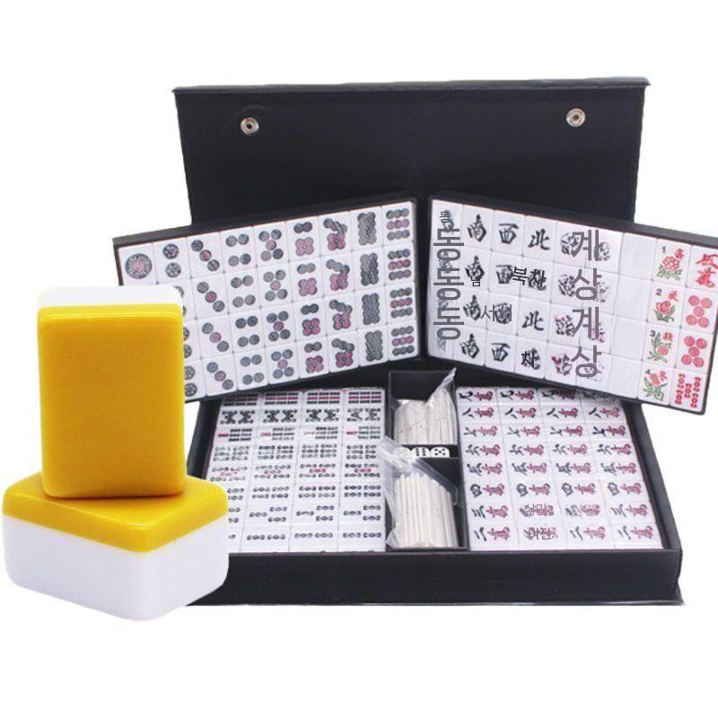 일본 마작 게임 홈파티 테이블 전통 피크닉 휴대용 놀이 카지노 취미 탁자 카드 보드게임