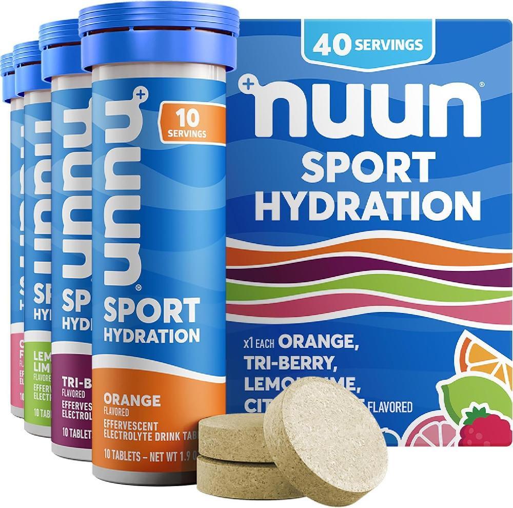 Nuun Sport 전해질 정제 4팩 마그네슘 칼슘 칼륨