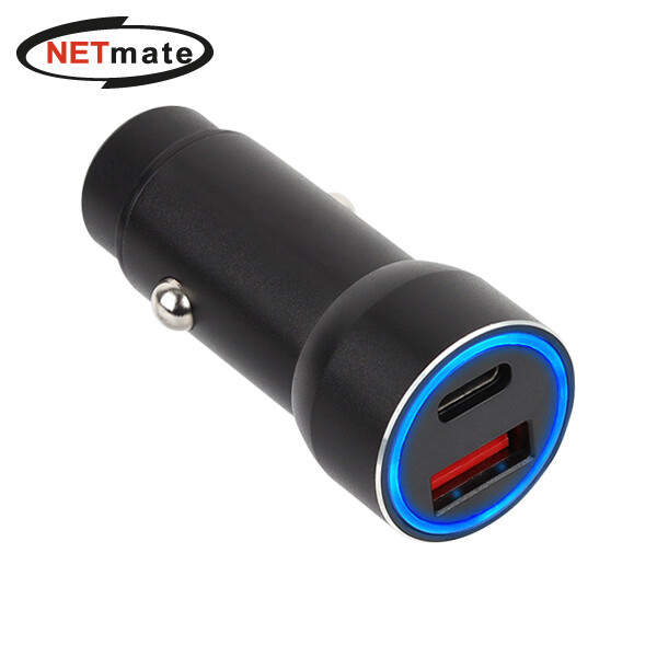 [오늘출발] NETmate NM-CJ03 USB PD+QC3.0 고속 충전 시거잭 (블랙) 스마트폰 핸드폰 휴대폰 모바일 자동차