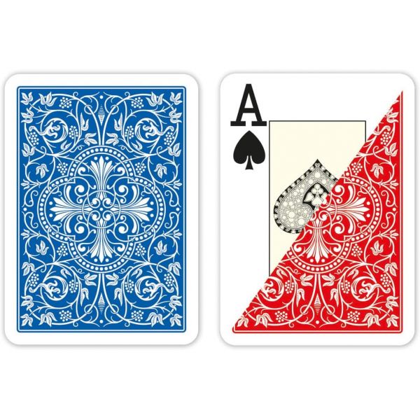 포커 카드 플라스틱 다빈치 루나 이탈리아 100 2팩 세트 사이즈 점보 인덱스 대형 인쇄 케이스 없음 176869