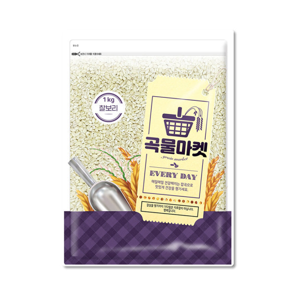곡물마켓 찰보리 국내산 1kg