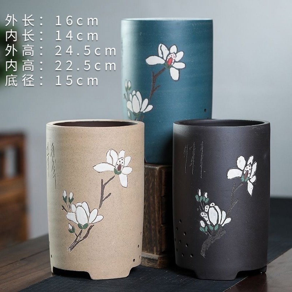 동양화 난초 화분 전용 군자란 꾸미기 공기정화 난화분