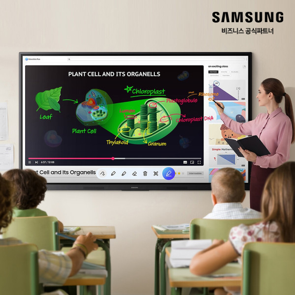 삼성전자 삼성 안드로이드 전자칠판 163.9cm LH65WAFWLGCXKR + 이동식 스탠드 (삼성무료설치)/