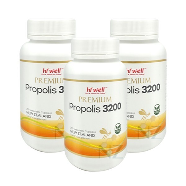 하이웰(건강식품) 하이웰 프리미엄 프로폴리스 3200mg 250베지캡슐 3개 2025년 신규오픈 뉴질랜드공식직영몰
