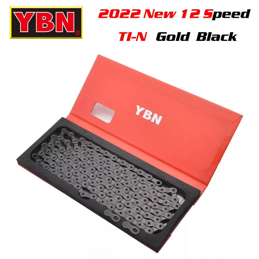 [해외] YBN 자전거 체인 SRAM 시마노 언팩 자전거 체인 126 링크 실버 12 단 MTB 로드 바이크 체인 무료 배송