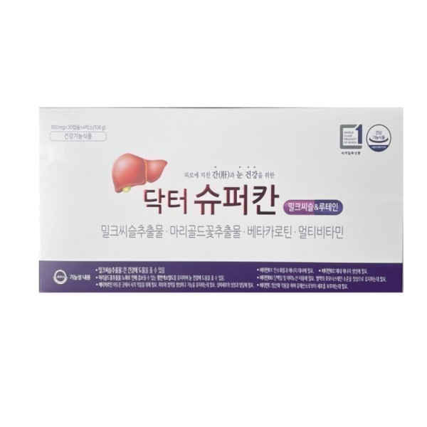 [오늘출발] 닥터슈퍼칸 닥터슈퍼칸 밀크씨슬 루테인 4box(선물세트)